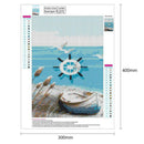 5D DIY Full Drill Diamond Painting Beach View Cross Stitch Embroidery Kits