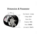4" Inline Duct Booster Fan Exhaust Blower Home Grow Tent Rooms Indoor Grow