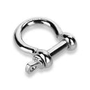 10X O Shape Stainless Steel Shackle Rope Paracord Bracelet Buckle Top