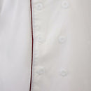 2/pack Unisex Chef Jacket Coat Short Sleeve Kitchen Uniform Double Breasted