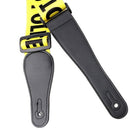 Adjustable Guitar Strap Yellow Leather Ends Acoustic Classical Guitar Bass  I2E9