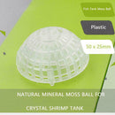 1 x Plastic-Aquarium-Moss Ball Decor For Live Plant Decoration Aquatic Fish G6U6