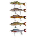 5pcs 4.7'' 4 Segments Fishing Baits Lures Swimbait Life-like Trout Striper