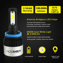 H11 Led Headlight Bulbs 72W Headlamp Conversion Kit Replacement 6500K White