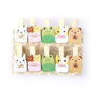10x  Cartoon animal rabbit Wood Clip Photo Paper Pegs Craft Decoration BX