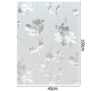 Hibiscus Flower PVC Waterproof Anti Oil Frosted Opaque Glass Window Film