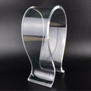 Clear Crystal Acrylic Headphone Stand Headset Desk Gift Rack Hanger Display I0F1