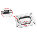 2PCS 304 Stainless Steel Cabinet Pull Ring Durable Hardware Recessed Hatch