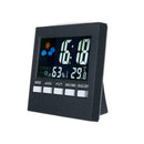 1XDigital Display Thermometer humidity clock Colorful Weather Alarm Calenda W5H4