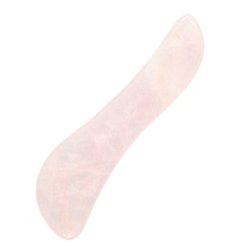 Natural Popular Facial Body Gua Sha Massager Rose Quartz Beauty Tool qwe