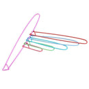 1Set Stitch Holders Pins Crochet Hooks 4 Sizes Aluminum Knitting Needles