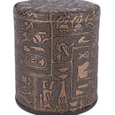 1 pc High Quality Brown Leather Rune Dice Cup PU leather 82x82x91mmã€NME