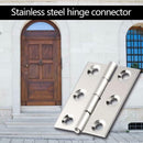 20pcs 6 Holes Stainless Steel Hinges Connectors for Window Small Cabinet