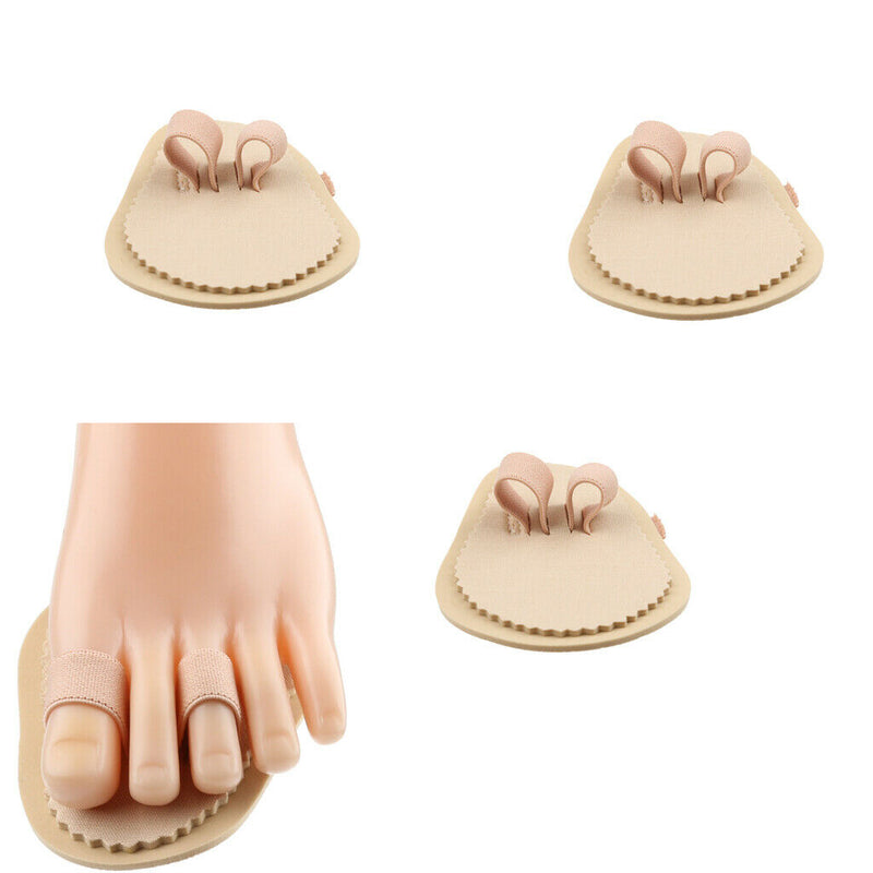 3x Overlapping Toe Straightener Separator Pad Corrector Foot Care