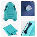 Portable Inflatable Surf Body Board with Handle Swimming Floating Mat Red