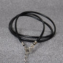 100x Korean Waxed Necklace Braid Cord Findings Lobster Clasp DIY Gift Wholesale
