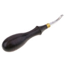 2mm Wooden Handle Edge Beveler Skiving Cutting Tool DIY Leather Craft Tool