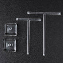 2pcs/set Glass Earrings Jewelry Organizer Display Rack Stand Holder