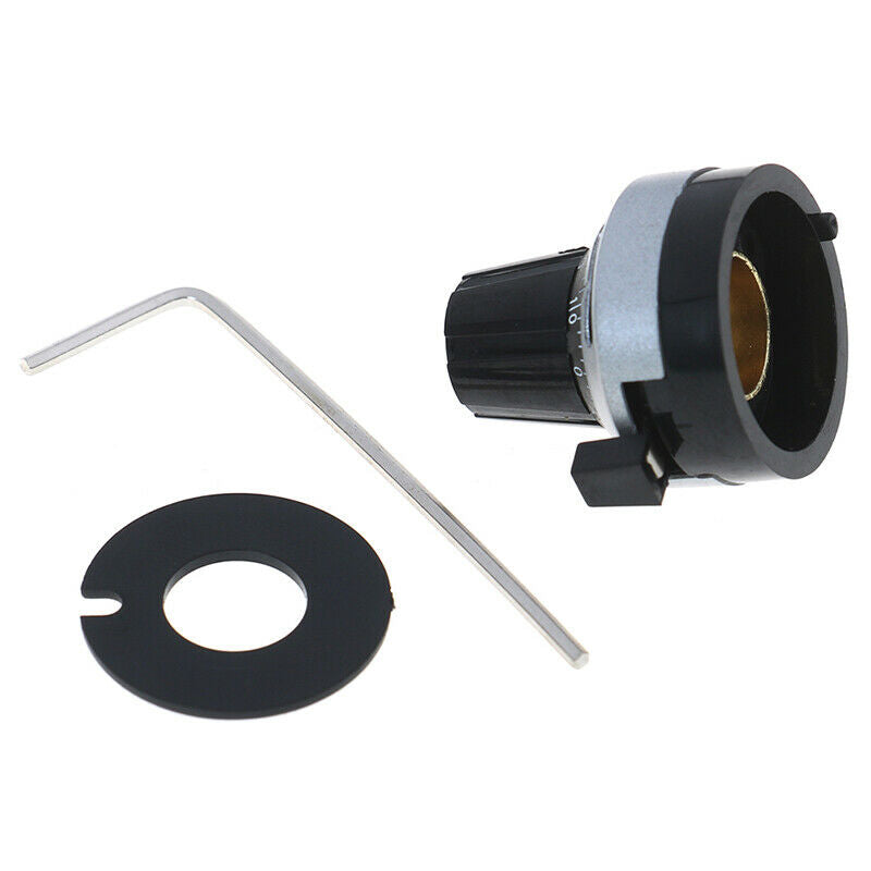 1Set 4mm Dia Potentiometer knob lockable Hat Precise Dial rotary knob 3590S. Gw