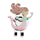 Alloy Sturdy Shining Mermaid Magnetic Cap Hat Visor Clip Golf Ball Marker