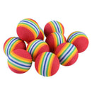 10Pcs Rainbow EVA Foam Sponge Golf Tennis Ball Swing Practice Training YII