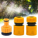 3X Garden Water Hose Pipe Tap Connector Connection Fitting Adapter hosepipe J7