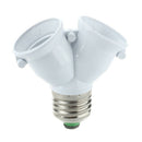 5 x Double Lamps Adapter LED Bulb E27 Base