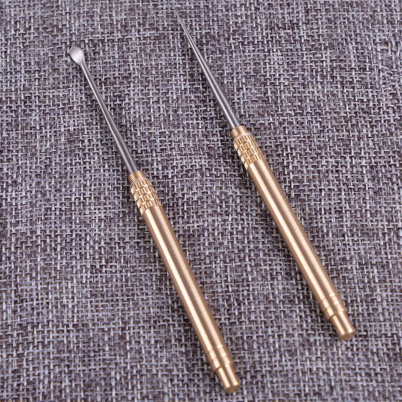 Dental Picks Toothpicks Brush Tooth Picks Interdental Brass Titanium Alloy