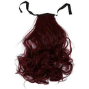 Long Ponytail Clip in Hair Tail Colored Curly Body Wave Hair Extensions Hig
