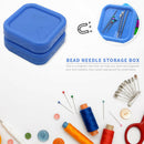 Magnetic Needlework Pins Storage Box for DIY Sewing Needles Case (Blue) A