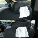 Car PU Leather TISSUE BOX Holder Paper Napkin Seat Back Bracket Durable DXV