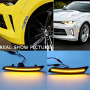 1Pair Car Front LED Side Lights Marker Turn Signal Lights for Chevy Camaro