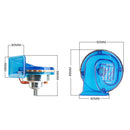 Motorcycle Truck Loud Snail Air Blue Horn 115dB 12V Waterproof Universal