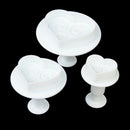 3pcs pattern hearts plunger fondant molds cutters embosser Sugar craft moulds  Z