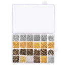 Jewelry Making Findings Supplies Kit with Open Jump Rings, Lobster Clasps,