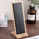 2 Black Necklace Display Stand Chain Holder Organizer Rack Leather Surface