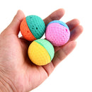 12pcs Funny Colorful Soft Latex Feathered Ball Toys Pet Cat and Dog Toys