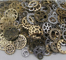 50g Watch Parts Steampunk Jewellery Art Craft Cyberpunk Cogs Gears DIY Charms 3C