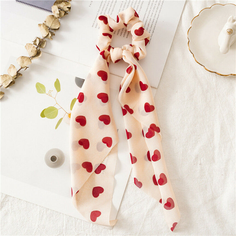 5 Pieces Women's Hair Scarf Elastic Hair Ties Hair Band Ponytail
