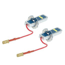 1 Pair H3 LED Light Bulbs 3030 6SMD 36W 6000K Car Headlights Fog Lamp Bulbs