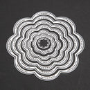 7Pcs/Set Flower Circles Metal Cutting Dies Stencils DIY Scrapbook hv2n