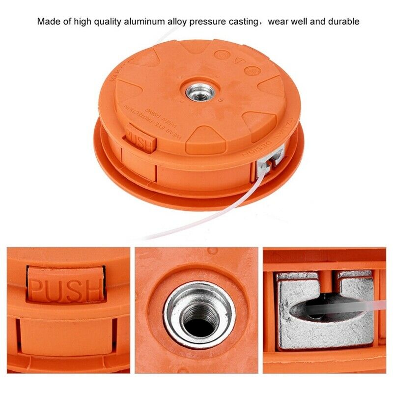 Universal Aluminum Grass Trimmer Head Brush Cutter Head Strimmer Lawn Mower P2P9