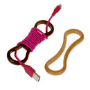 Cable Organizer Wire Winder Clip For Earphone Cord Holder Black-9.5cm