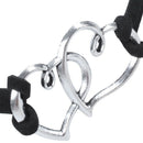 5X(Handmand Love Heart Charm Jewelry woven Cord Bracelet F5K1)