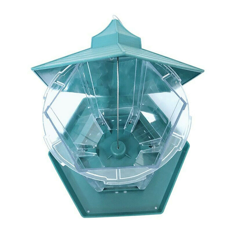 2020 Bird Feeder Hanging for Garden Yard Decoration Hexagon Shaped With Roof