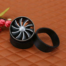 Car Turbo Charger Air Intake Gas Fuel Saver Car Refitting Fan Vent(Black)