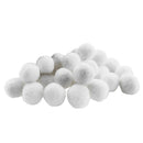 200Pcs Vibrant Colours Fluffy Small Craft Pompoms 18mm White