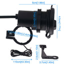 USB Motorcycle Mobile Phone Power Supply Charger Socket 12V Waterproof fgh