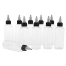 40 Pcs Clear Empty Plastic Bottles With  Top Dropper Nozzle Caps  100ml
