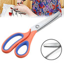 Professional Stainless Steel Pinking Shear Tailor Sew Dress Making Scissors